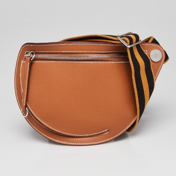 Hermes Gold Epsom Leather Petit Course Bag - Picture 1 of 10